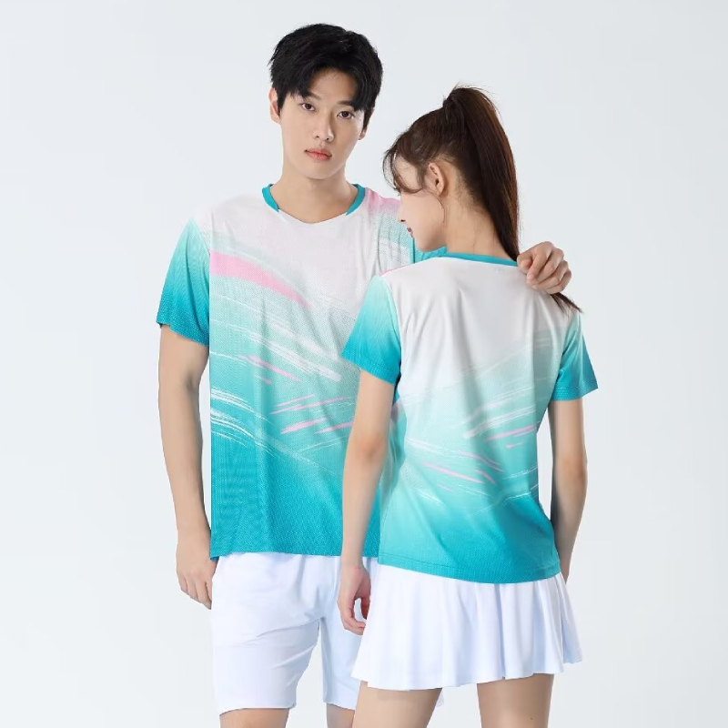 Badminton Jersey - Unisex Masa Tenisi T-shirt Profesyonel Nefes