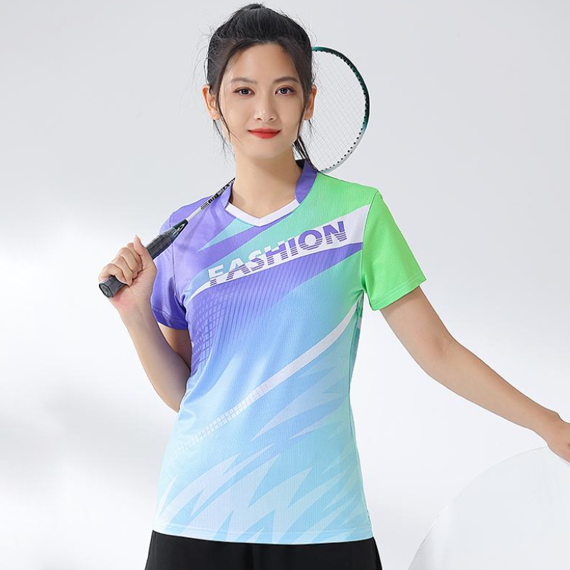 Badminton Jersey - Kadın Badminton gömlek baskı Golf kıyafeti