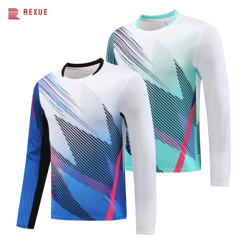 Badminton Jersey - Uzun kollu Badminton gömlek Unisex masa