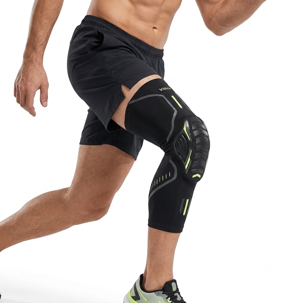 Knee Brace Badminton - 1 adet sıkıştırma diz desteği kol